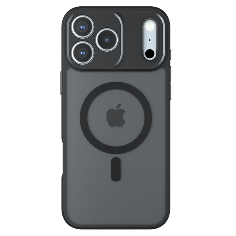 Custodia MagSafe per Apple iPhone 17 Pro Max, Techsuit, PureFrost, Nero Satinato