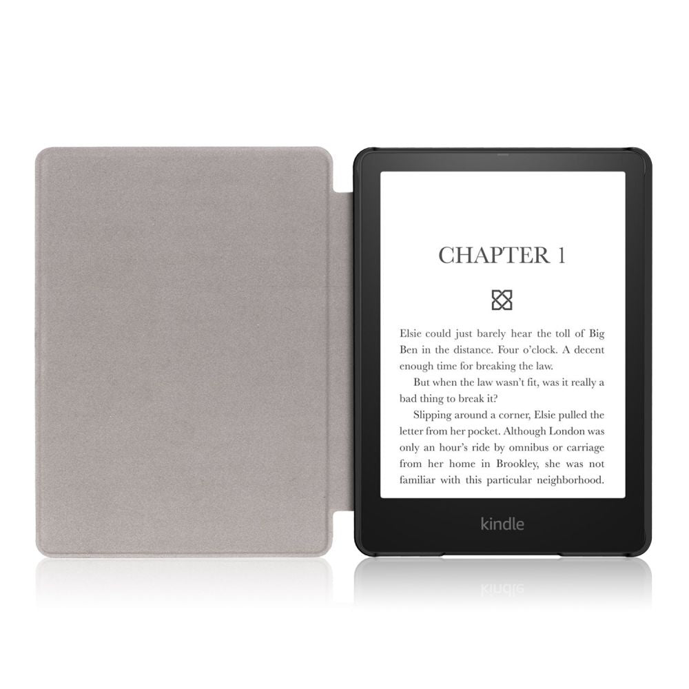 Custodia per Amazon Kindle Paperwhite 5 pollici, Techsuit, SmartCover, Nera
