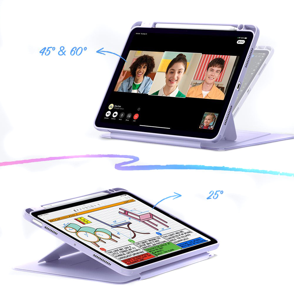 Custodia per Apple iPad Air 11 (2026) / iPad Air 11 (2025) / Air 11 (2024) / Air (2022) / Air (2020), ESR, Flip Hybrid, Viola