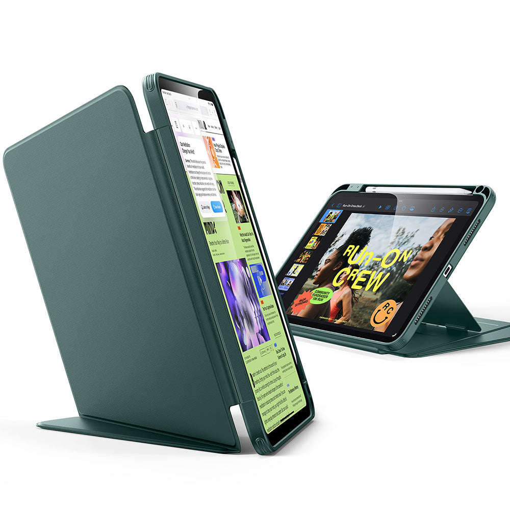 Custodia per Apple iPad (2025) / (2022), ESR, Flip Hybrid con Porta Matita, Verde