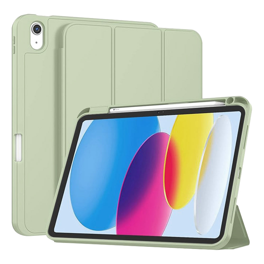 Custodia per Apple iPad (2025) / (2022), Techsuit, Flex Trifold, Verde Matcha