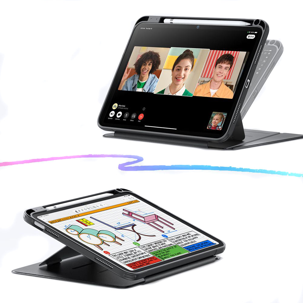 Custodia per Apple iPad (2025) / (2022), ESR, Flip Hybrid, Nera