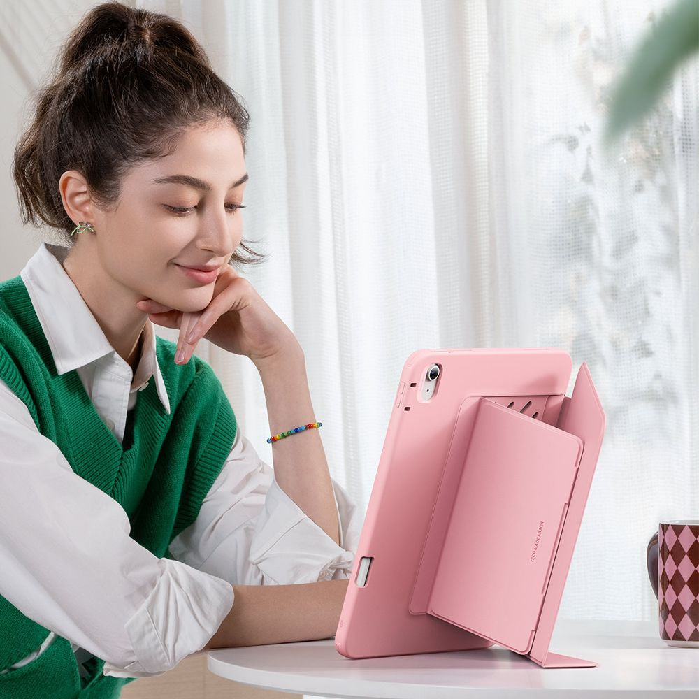 Custodia per Apple iPad (2025) / (2022), ESR, Flip Hybrid, Rosa