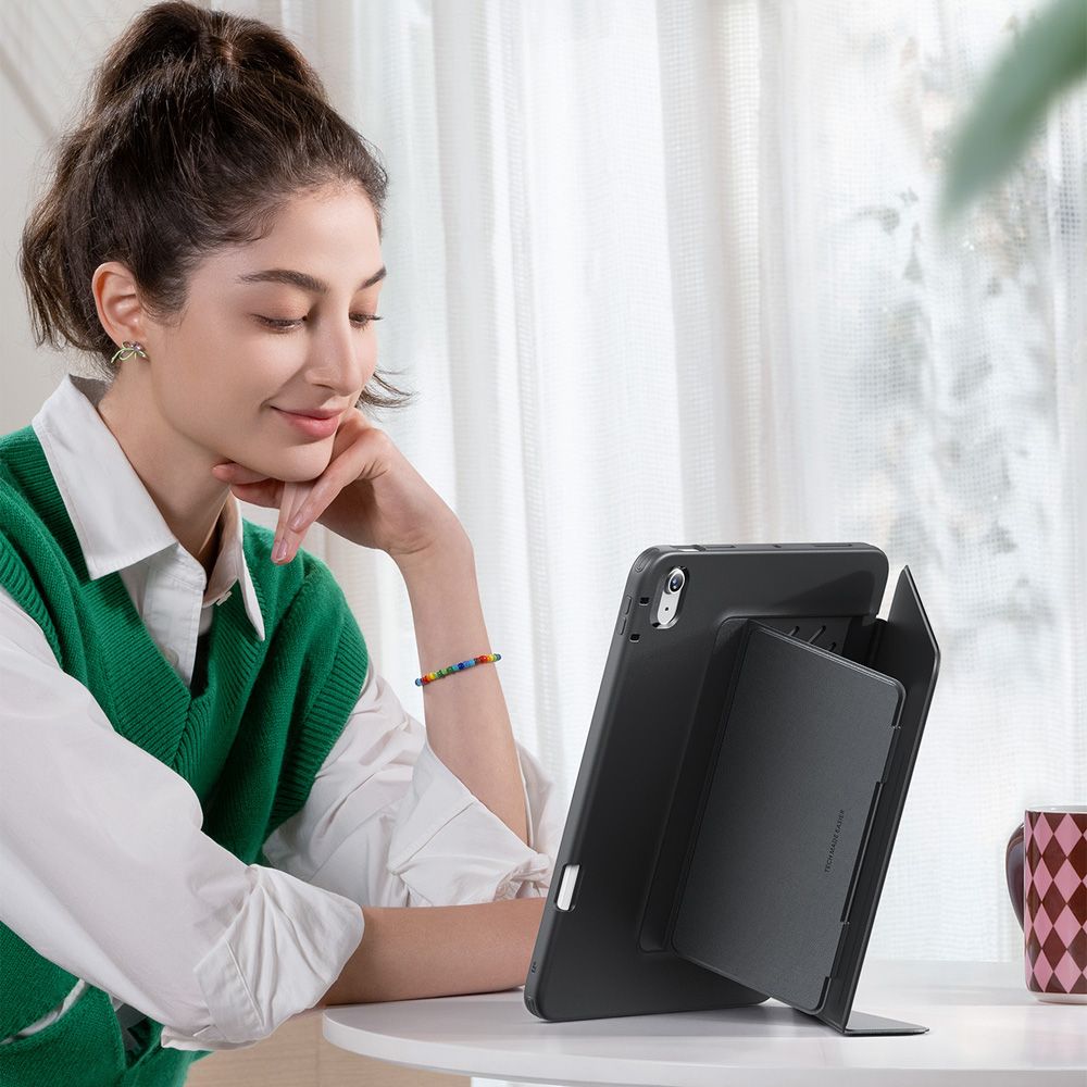 Custodia per Apple iPad (2025) / (2022), ESR, Flip Hybrid, Nera