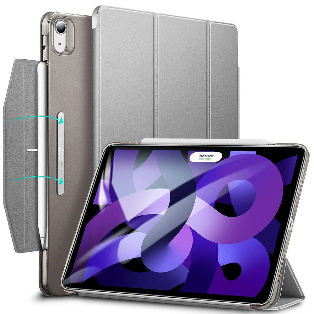 Custodia per Apple iPad Air 11 (2026) / iPad Air 11 (2025) / Air 11 (2024) / Air (2022) / Air (2020), ESR, Ascend Trifold, Grigio