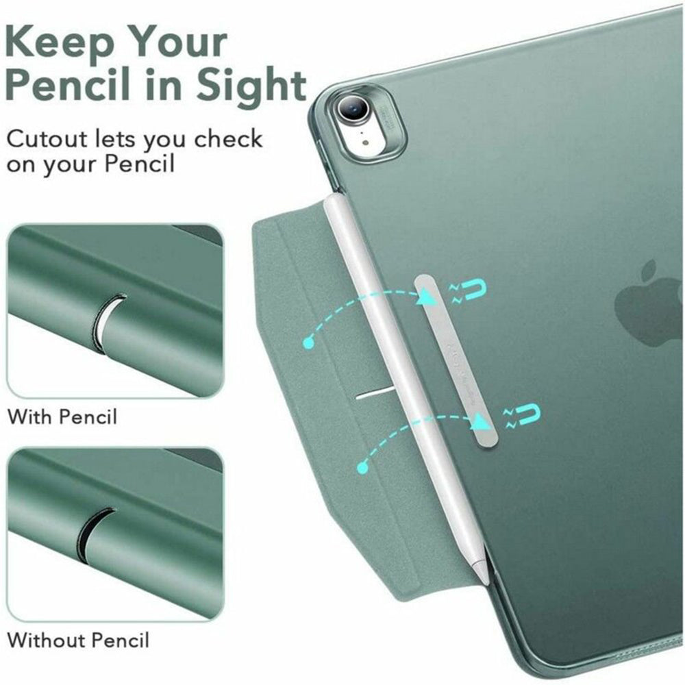 Custodia per Apple iPad Air 11 (2026) / iPad Air 11 (2025) / Air 11 (2024) / Air (2022) / Air (2020), ESR, Ascend Trifold, Verde Satinata