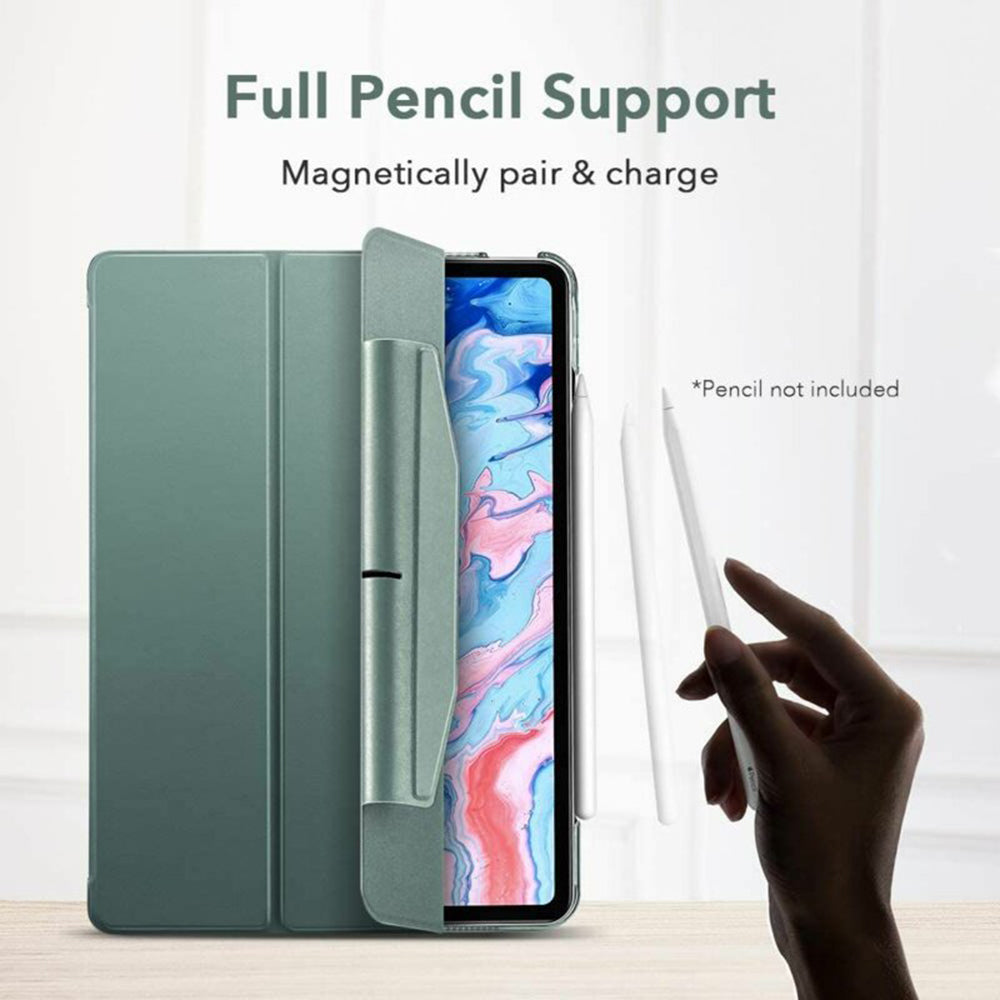Custodia per Apple iPad Air 11 (2026) / iPad Air 11 (2025) / Air 11 (2024) / Air (2022) / Air (2020), ESR, Ascend Trifold, Verde Satinata