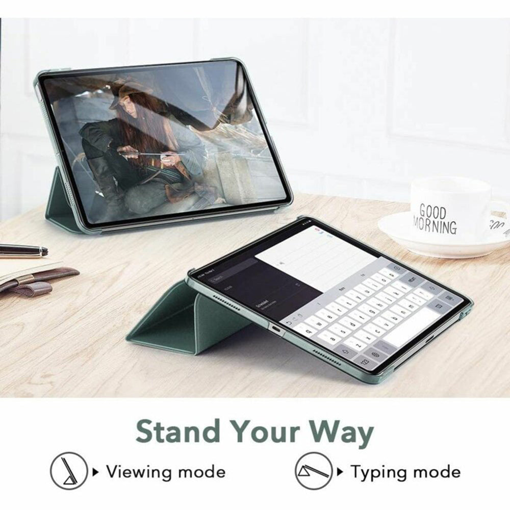 Custodia per Apple iPad Air 11 (2026) / iPad Air 11 (2025) / Air 11 (2024) / Air (2022) / Air (2020), ESR, Ascend Trifold, Verde Satinata