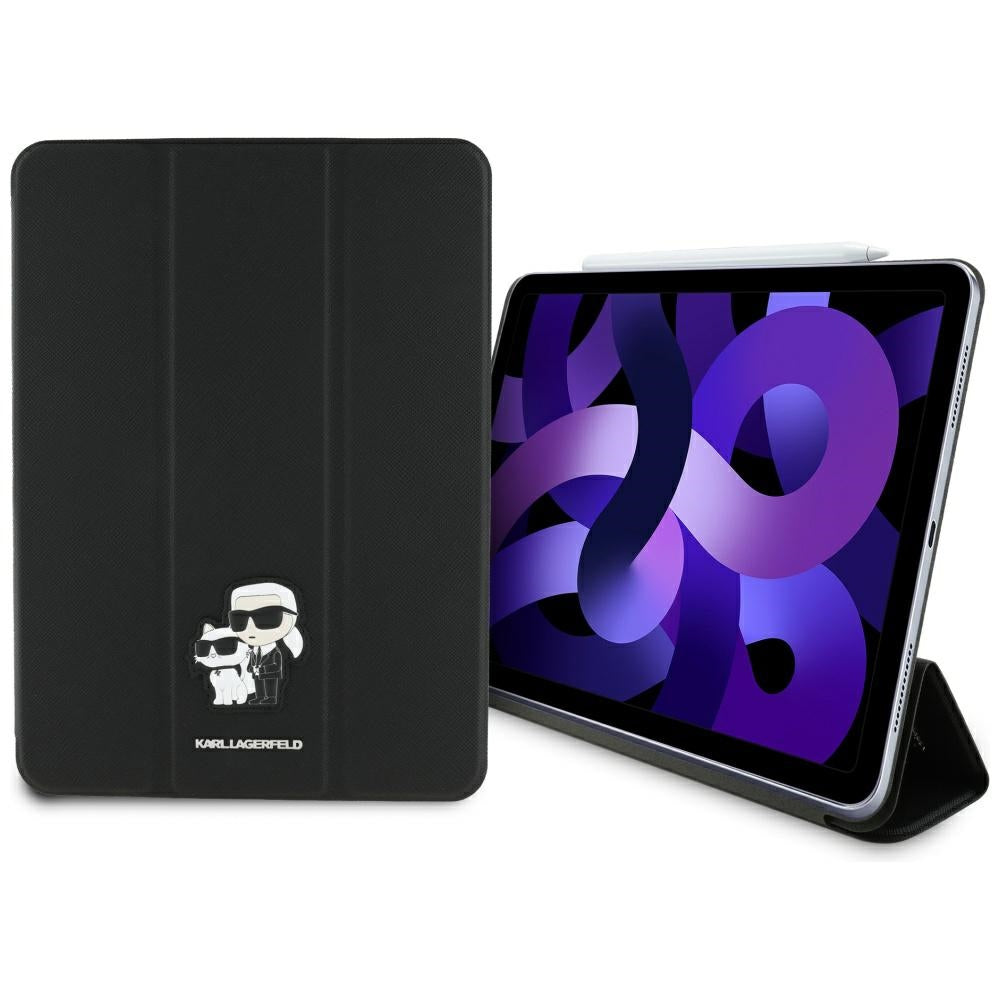 Custodia per Apple iPad Air 11 (2026) / iPad Air 11 (2025) / Air 11 (2024), Karl Lagerfeld, Saffiano Karl & Choupette, Nera