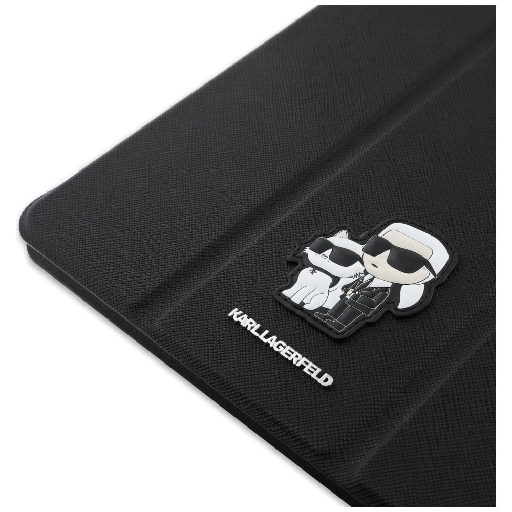 Custodia per Apple iPad Air 11 (2026) / iPad Air 11 (2025) / Air 11 (2024), Karl Lagerfeld, Saffiano Karl & Choupette, Nera