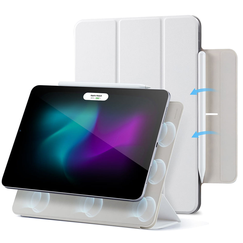 Custodia per Apple iPad Air 13 (2026) / Air 13 (2025) / Air 13 (2024) / Pro 12.9 (2022) / Pro 12.9 (2021), ESR, Rebound, Bianca