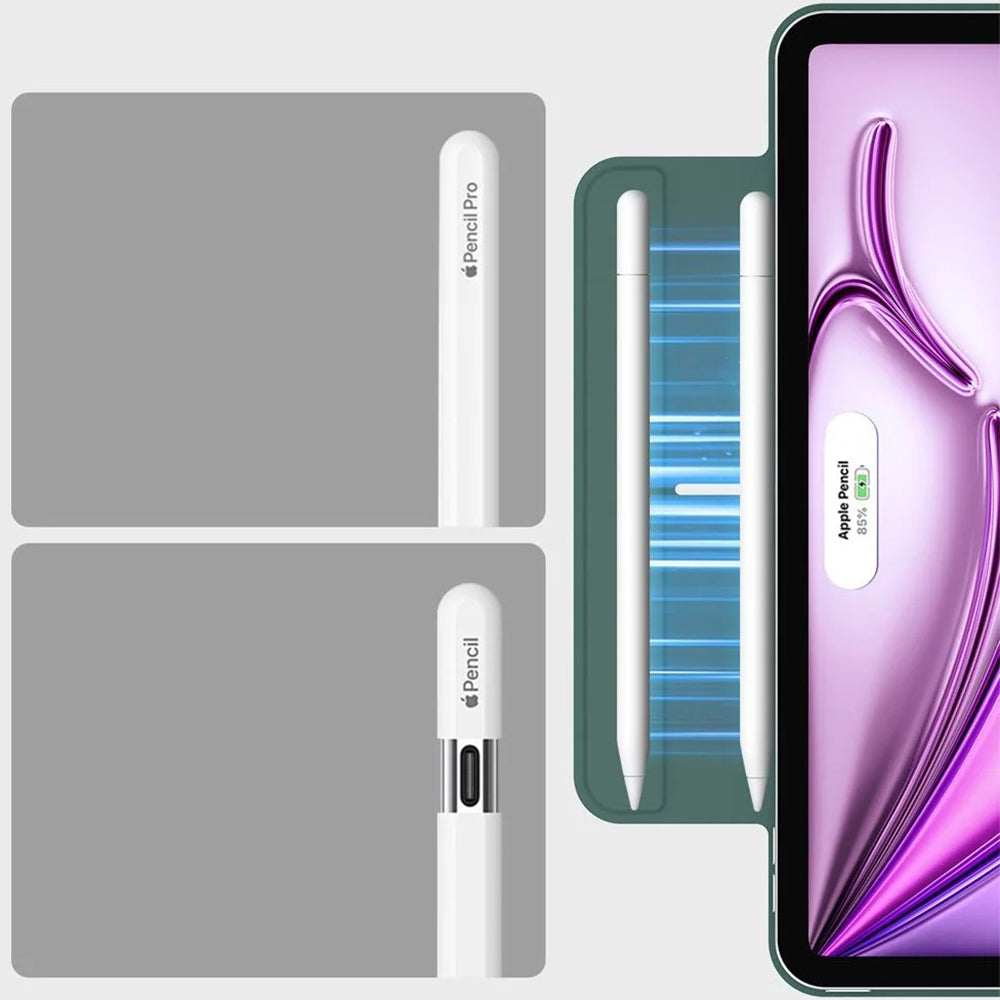 Custodia per Apple iPad Air 13 (2026) / Air 13 (2025) / Air 13 (2024) / Pro 12.9 (2022) / Pro 12.9 (2021), ESR, Rebound, Verde Satinata