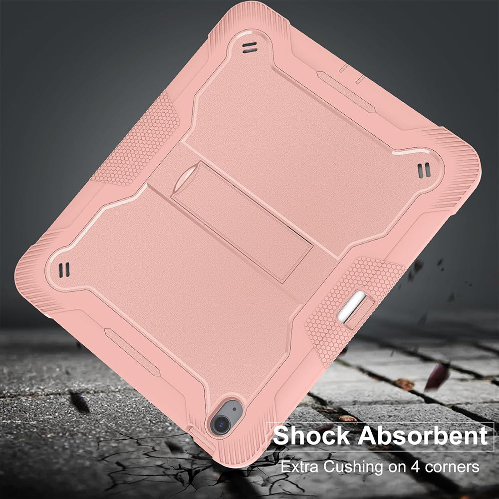 Custodia per Apple iPad Air 13 (2026) / Air 13 (2025) / Air 13 (2024), Techsuit, Rugged TabShell, Rosa