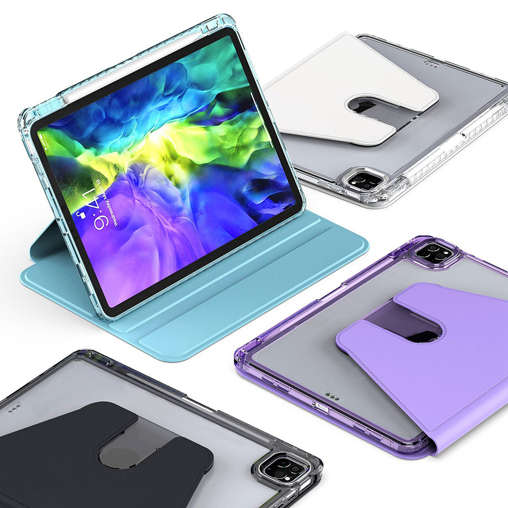 Custodia per Apple iPad Pro 11 (2024), Techsuit, Crystal Vision, Blu