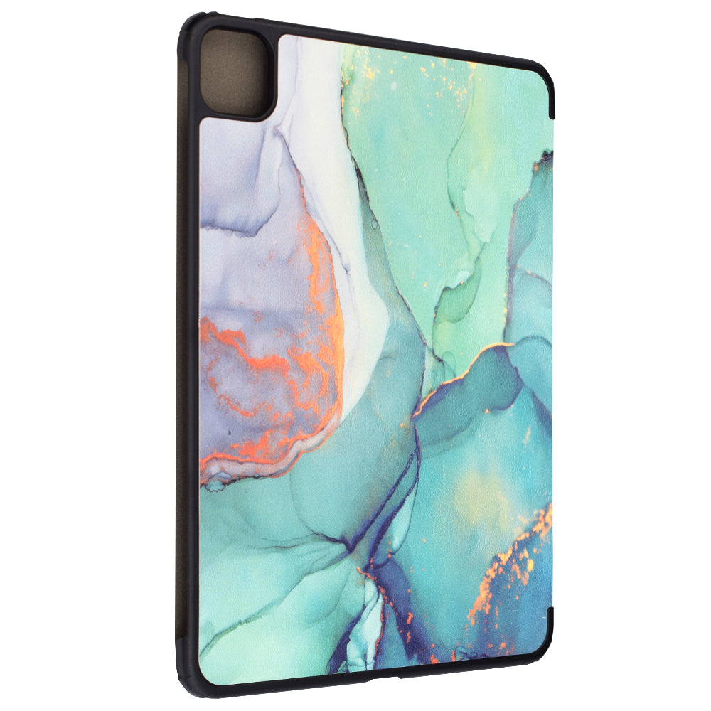Custodia per Apple iPad Pro 11 (2024), Techsuit, FoldPro Green Time, Multicolore