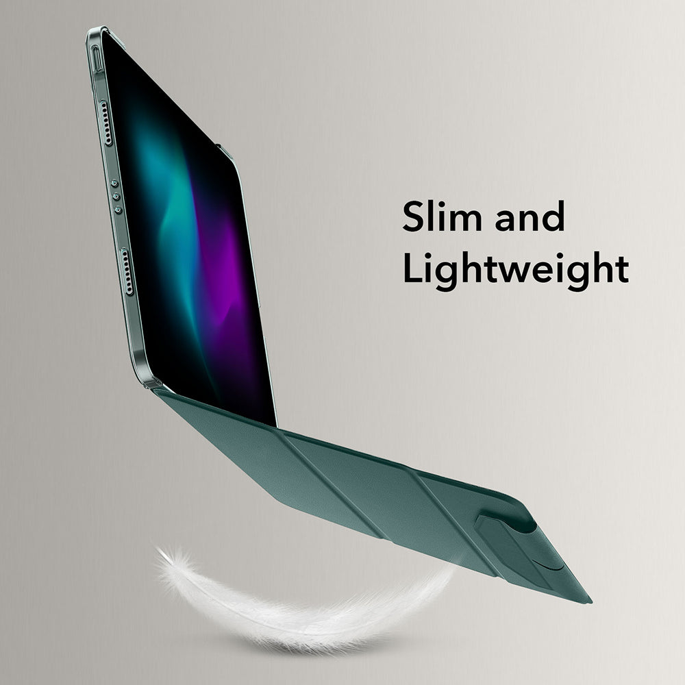 Custodia per Apple iPad Pro 13 (2024), ESR, Ascend Trifold, Verde Satinato