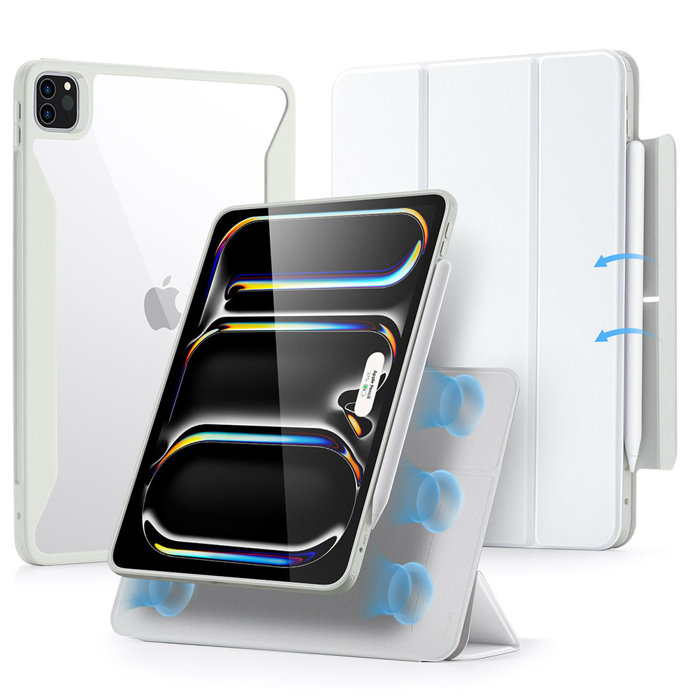 Custodia per Apple iPad Pro 13 (2024), ESR, Rebound Hybrid, Bianca