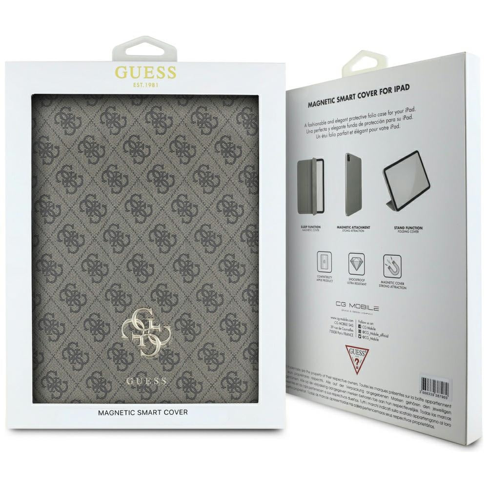 Custodia per Apple iPad Pro 13 (2024), Guess, 4G Big Logo, Marrone