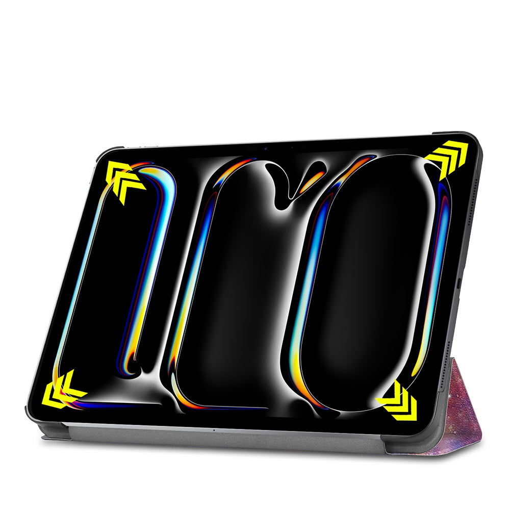 Custodia per Apple iPad Pro 13 (2024), Techsuit, FoldPro Galaxy, Multicolore