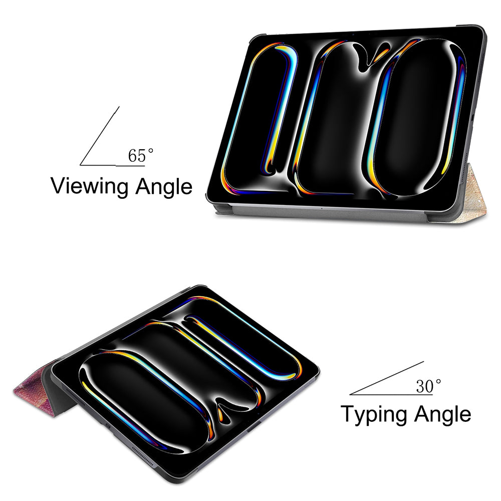 Custodia per Apple iPad Pro 13 (2024), Techsuit, FoldPro Galaxy, Multicolore