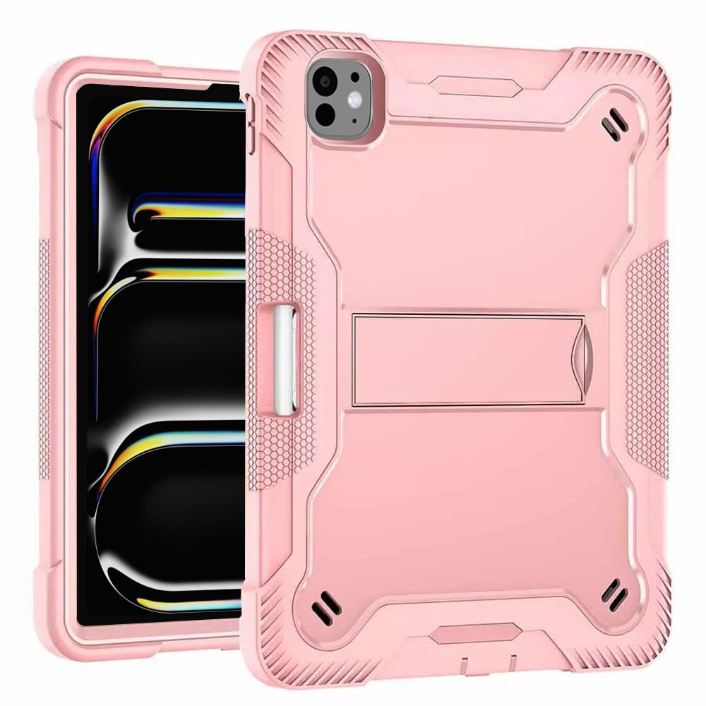 Custodia per Apple iPad Pro 13 (2024), Techsuit, Rugged TabShell, Rosa