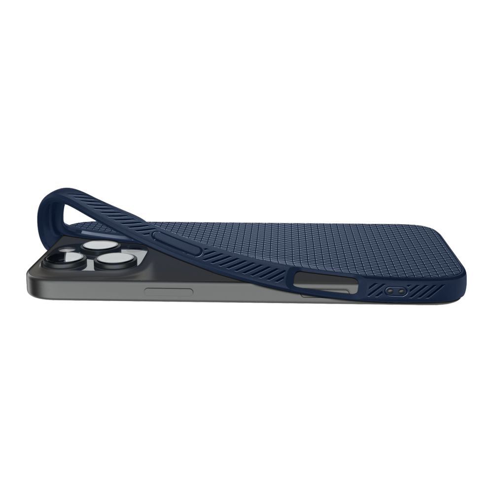 Custodia per Apple iPhone 16 Pro, Spigen, Liquid Air, blu ACS08118