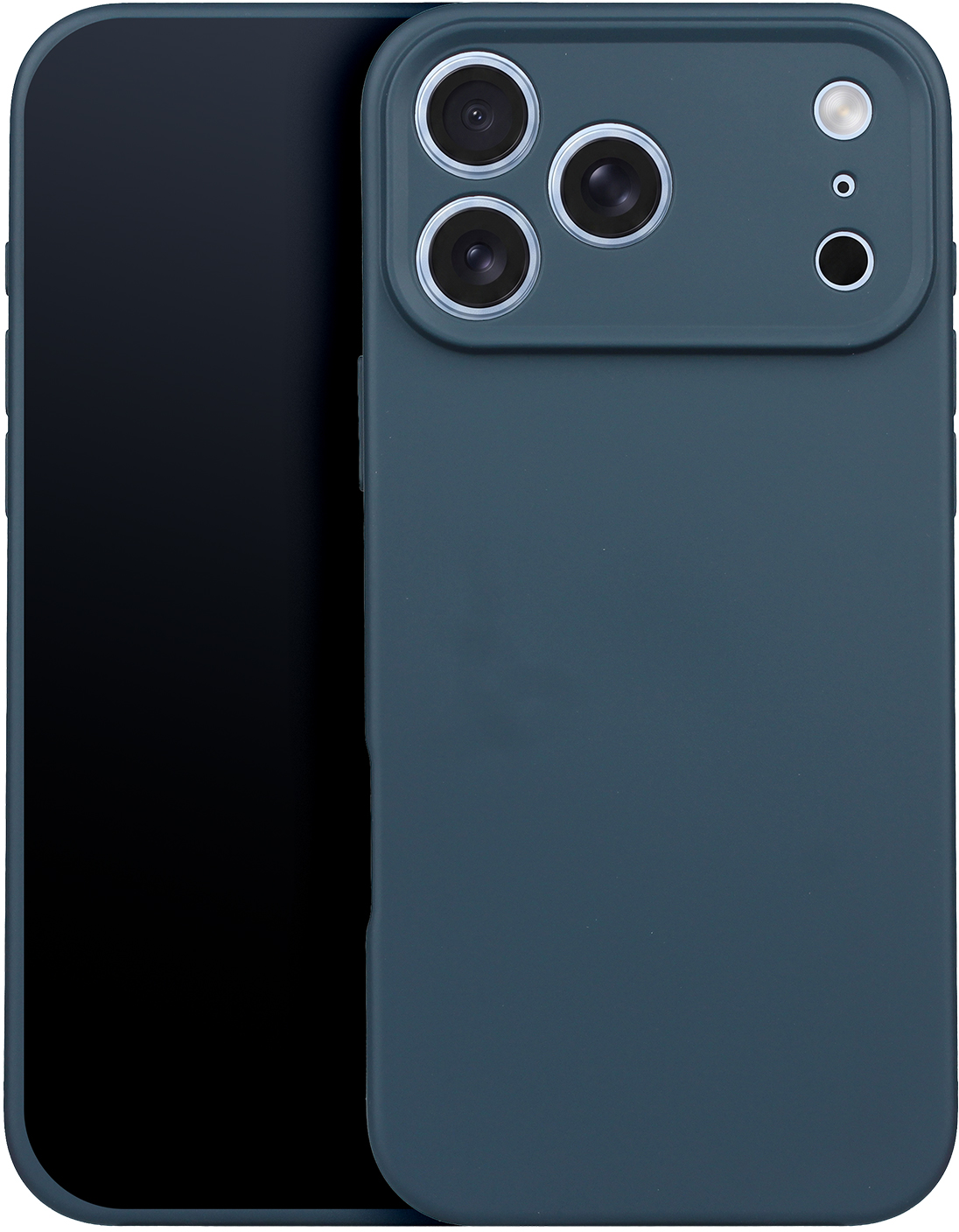 Custodia per Apple iPhone 18 Pro Max / 17 Pro Max, OEM, Silicone, Blu Navy