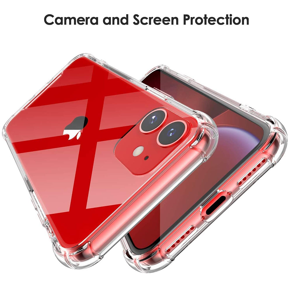 Custodia per Apple iPhone 11, Techsuit, Shockproof Clear, Trasparente