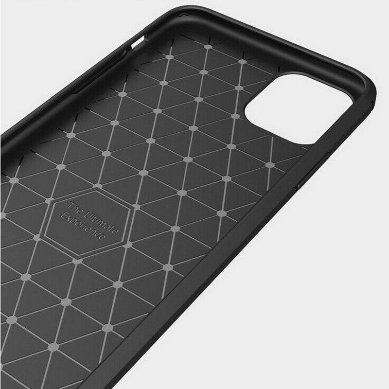 Custodia per Apple iPhone 12 Pro Max, Techsuit, Carbonio, Nera