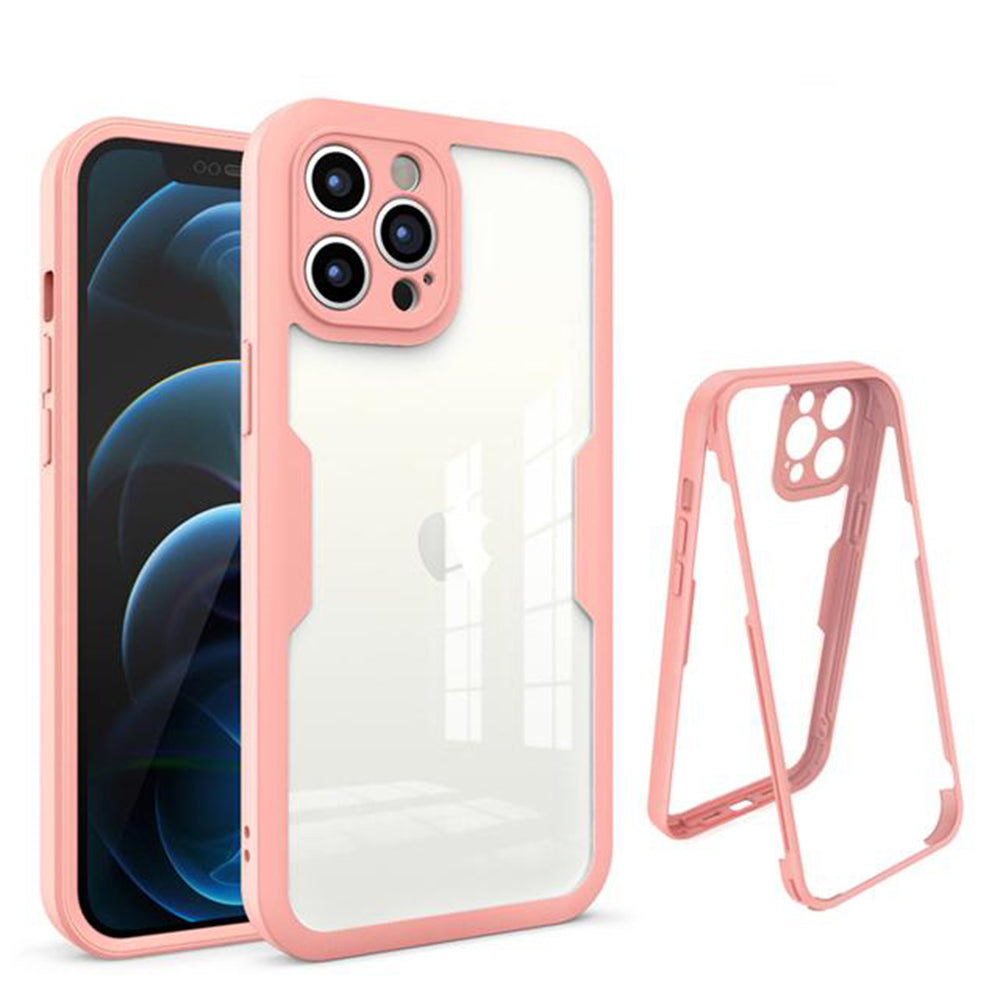 Custodia per Apple iPhone 12 Pro Max, Techsuit, ColorVerse 360, Rosa