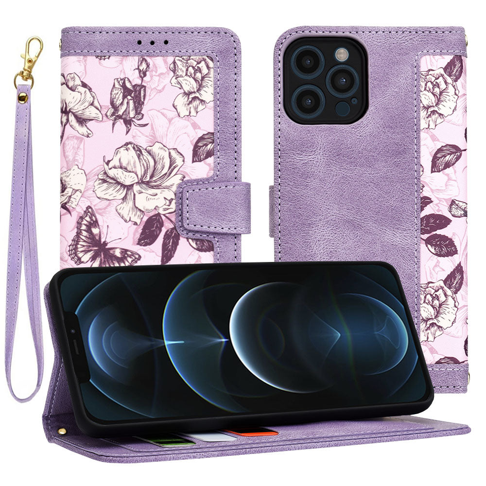 Custodia per Apple iPhone 12 Pro Max, Techsuit, FlipCraft, Viola