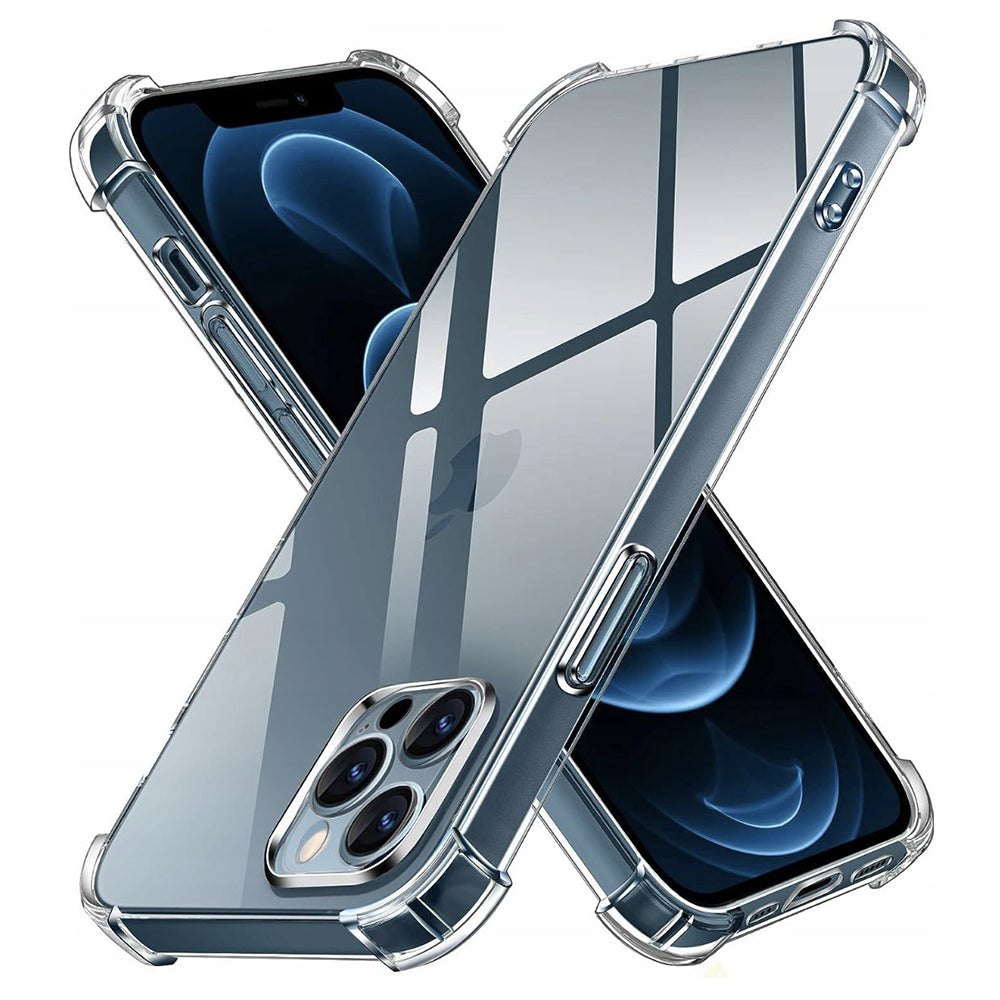 Custodia per Apple iPhone 12 Pro Max, Techsuit, Shockproof Clear, Trasparente