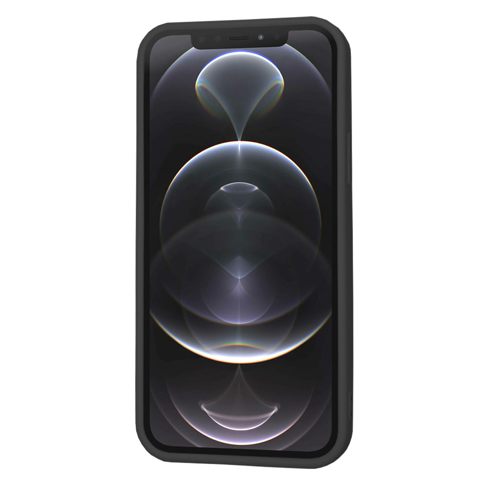 Custodia per Apple iPhone 12 Pro, Techsuit, SoftFlex, Nera