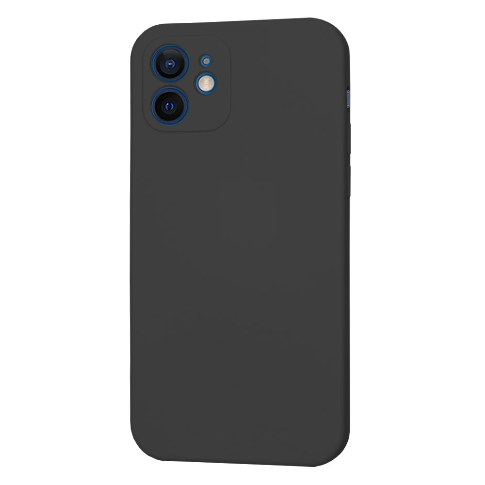 Custodia per Apple iPhone 12, Techsuit, SoftFlex, Nera