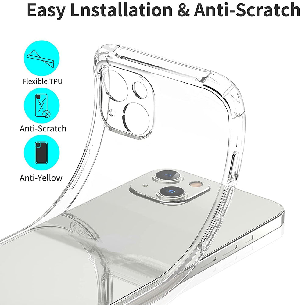 Custodia per Apple iPhone 13 mini, Techsuit, Shockproof Clear, Trasparente