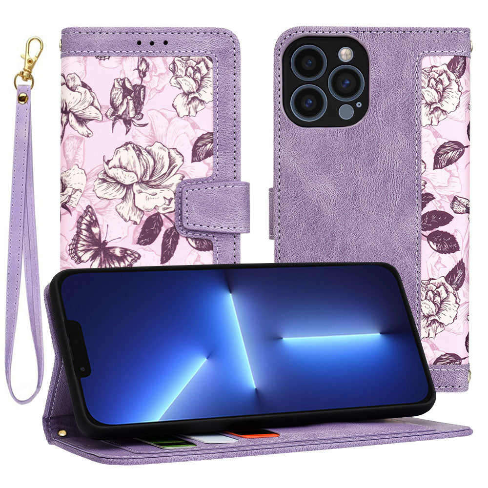 Custodia per Apple iPhone 13 Pro Max, Techsuit, FlipCraft, Viola