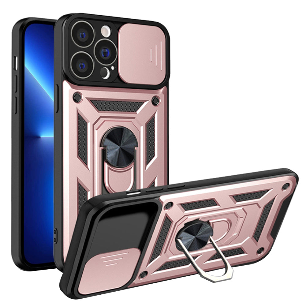 Custodia per Apple iPhone 13 Pro, Techsuit, CamShield, Rosa