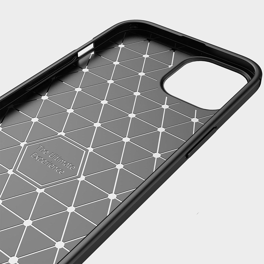 Custodia per Apple iPhone 13 Pro, Techsuit, Carbonio, Nera
