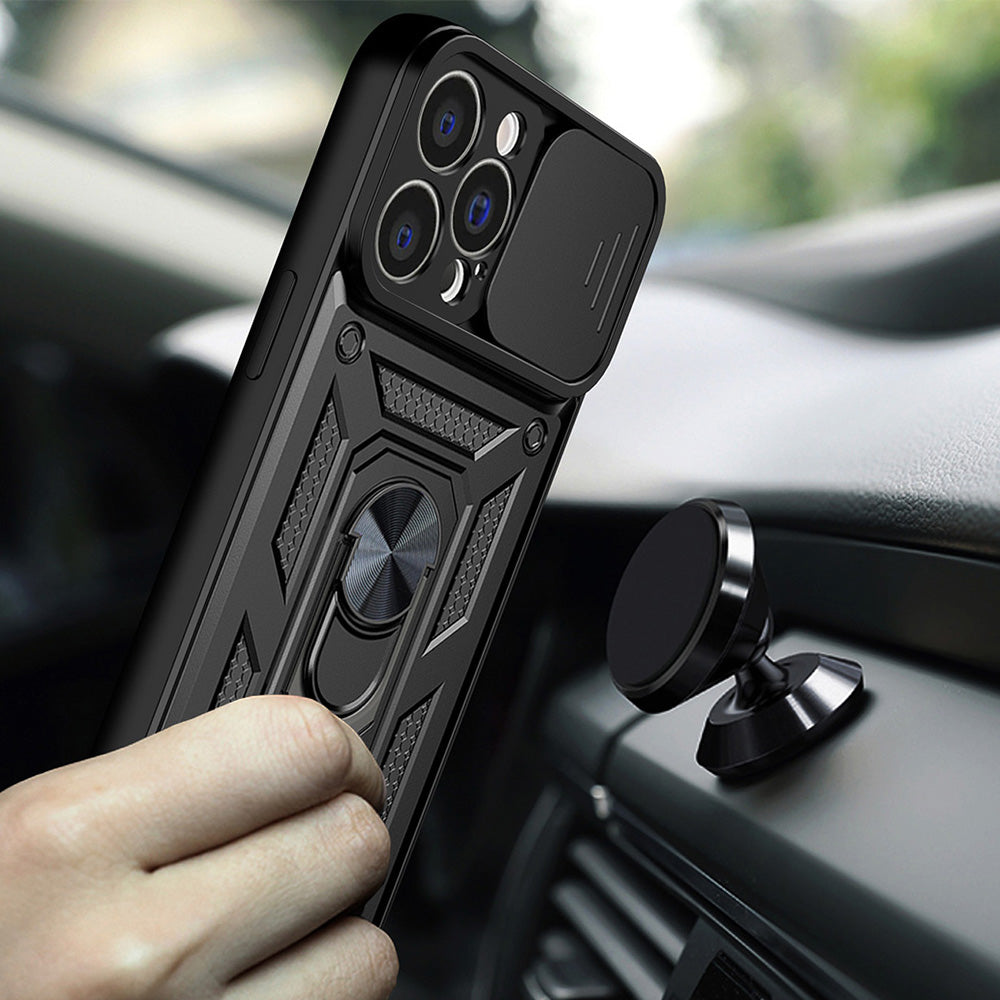 Custodia per Apple iPhone 13, Techsuit, CamShield, Nera