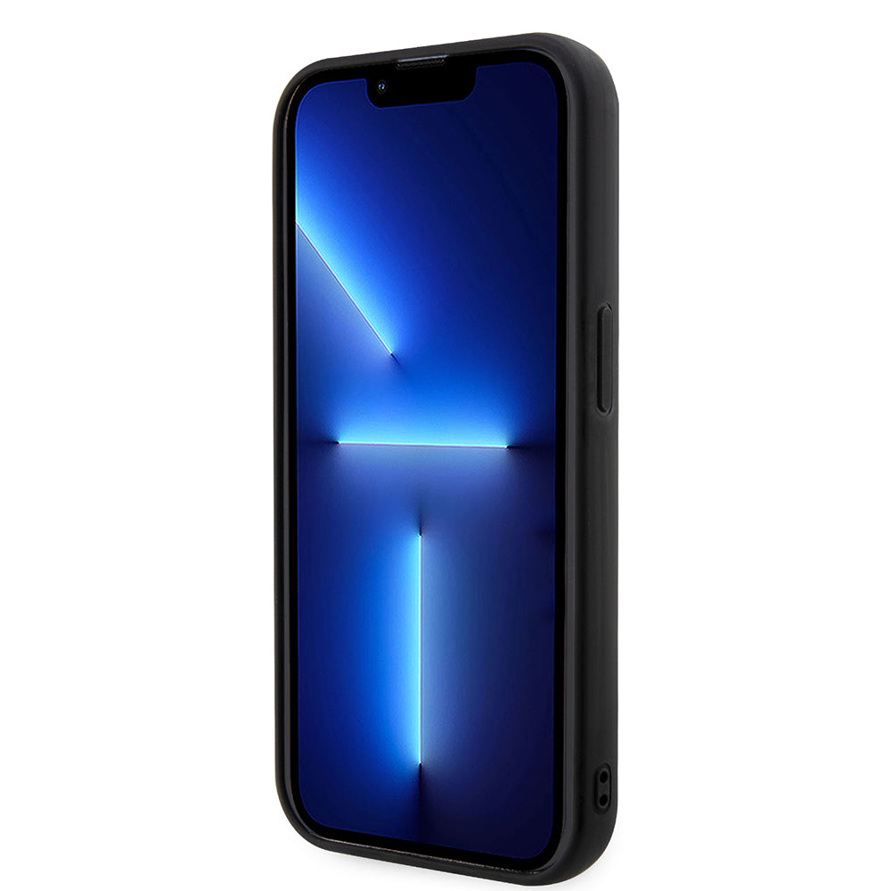 Custodia per Apple iPhone 14 Pro, Karl Lagerfeld, 3D Rubber Ikonik Karl, Nera