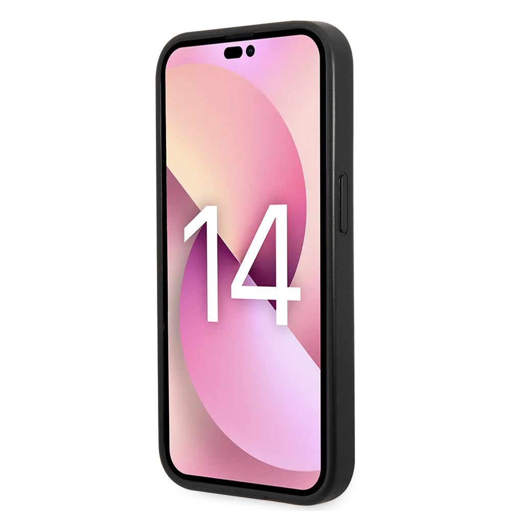 Custodia per Apple iPhone 14 Pro, Karl Lagerfeld, Saffiano Choupette's Head, Argento