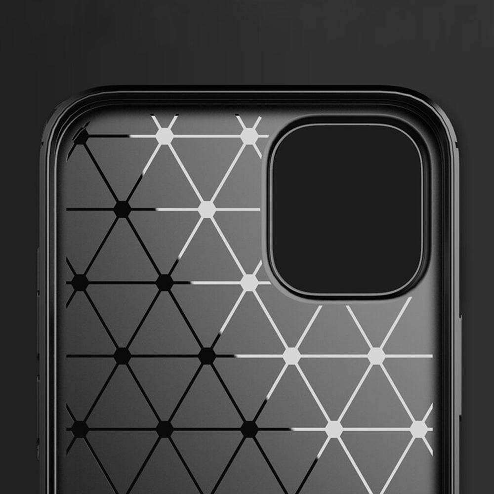 Custodia per Apple iPhone 14 Pro Max, Techsuit, Carbonio, Nera