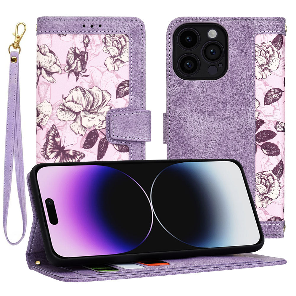 Custodia per Apple iPhone 14 Pro Max, Techsuit, FlipCraft, Viola