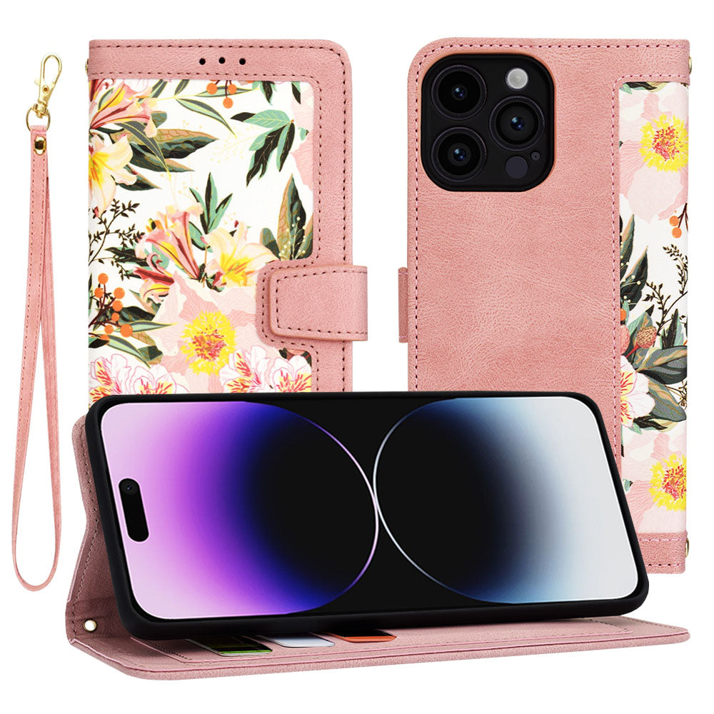 Custodia per Apple iPhone 14 Pro Max, Techsuit, FlipCraft, Rosa
