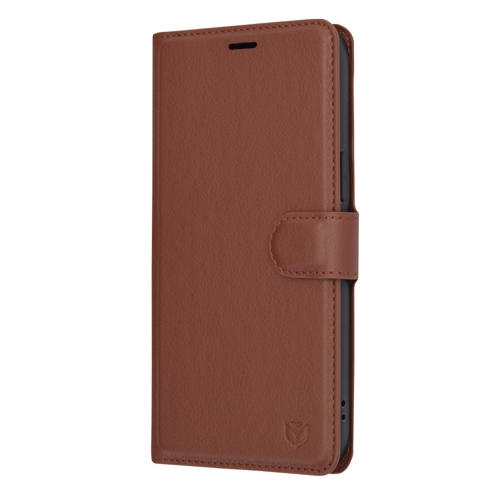 Custodia per Apple iPhone 14 Pro Max, Techsuit, Leather Folio, Marrone
