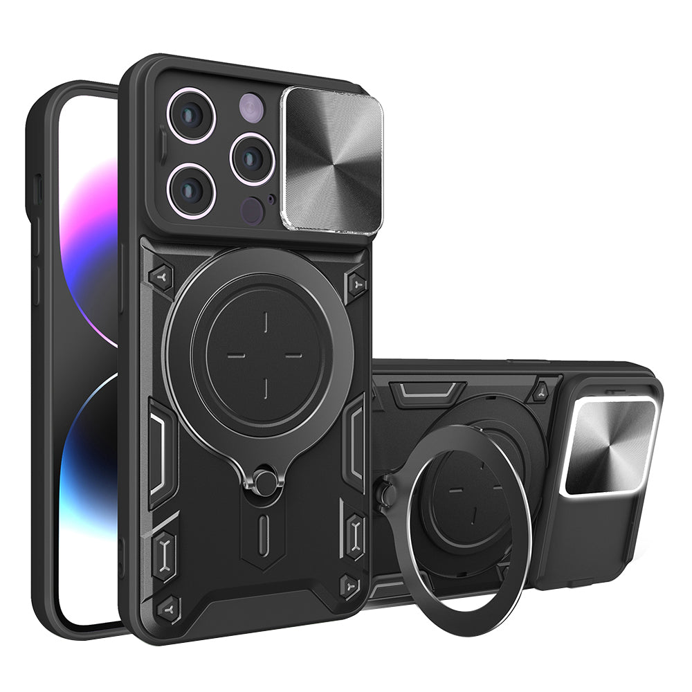 Custodia per Apple iPhone 14 Pro, Techsuit, CamGuard Pro, Nera