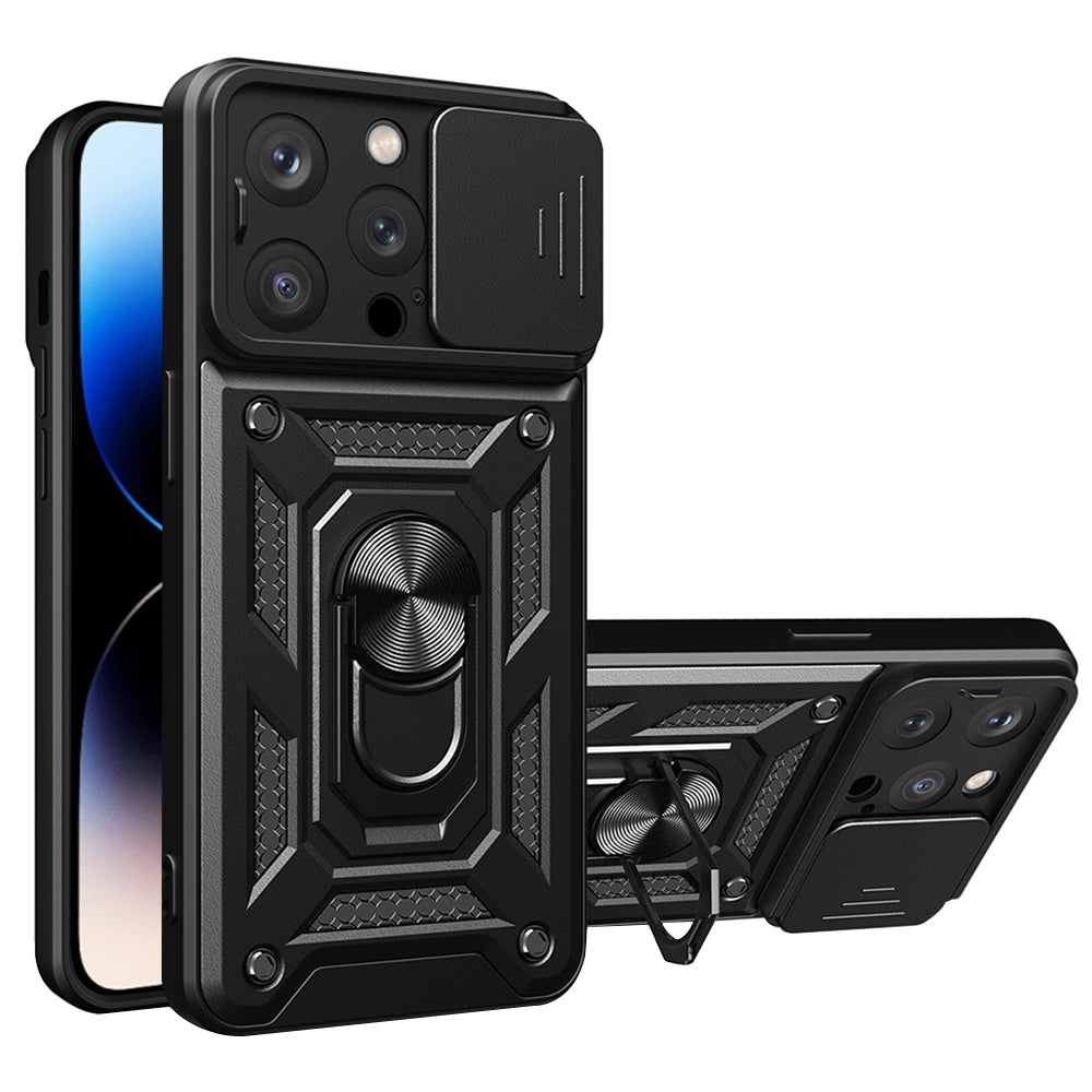 Custodia per Apple iPhone 14 Pro, Techsuit, CamShield, Nera