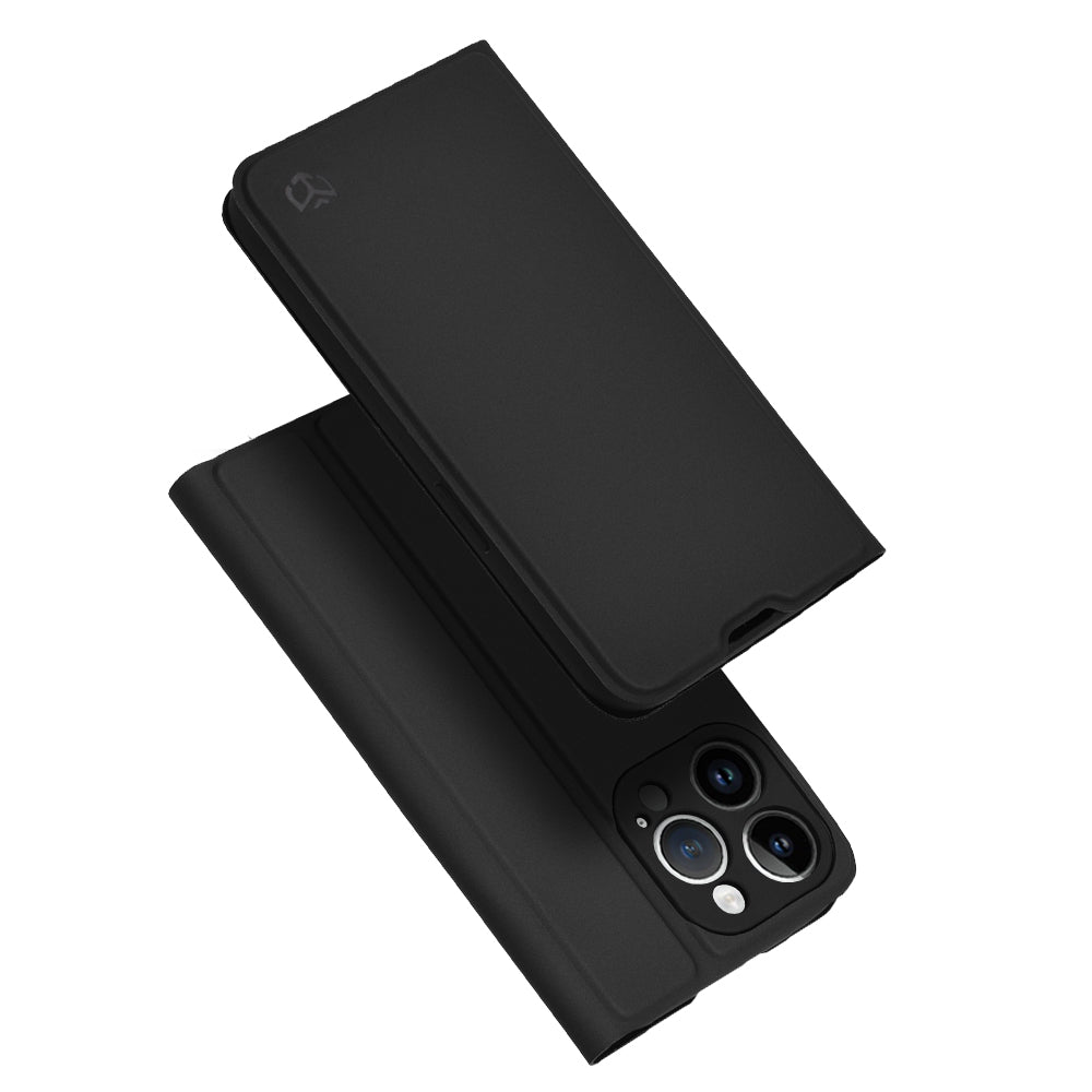 Custodia per Apple iPhone 14 Pro, Techsuit, Magskin Book, Nera
