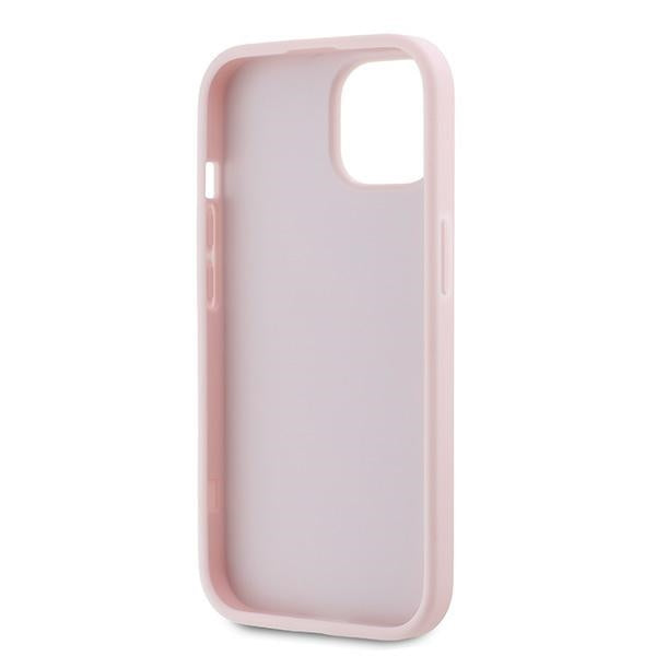Case for Apple iPhone 15, Karl Lagerfeld, Diagonal Quilted Script, Pink