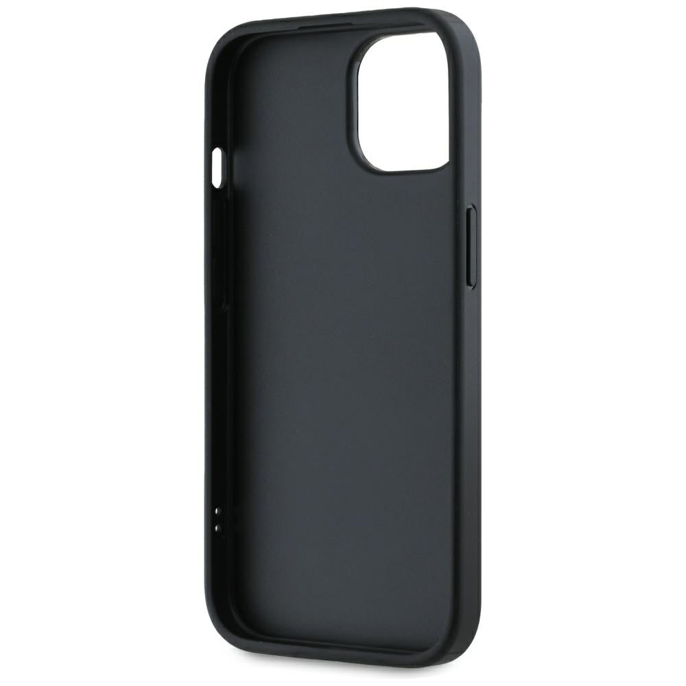 Case for Apple iPhone 15, Karl Lagerfeld, Saffiano Athleisure Stripes with Strap, Rosie